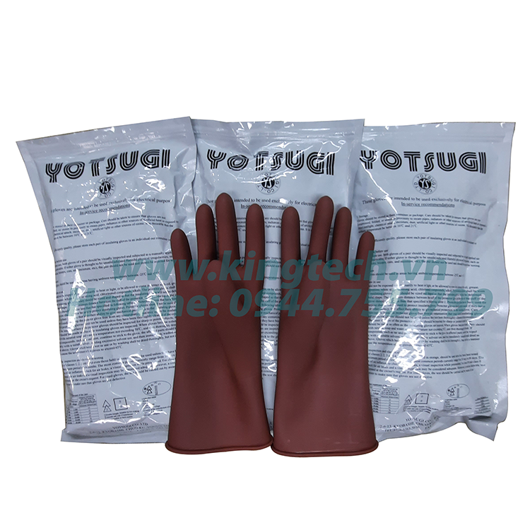 Găng tay cao su cách điện hạ áp YOTSUGI YS-102-42-43